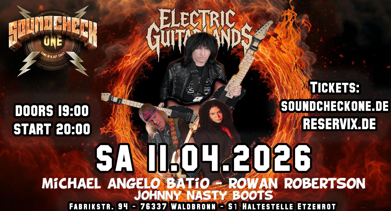Electric Guitarlands 2026 feat. Michael Angelo Batio (Manowar, Nitro) & Rowan Robertson (DIO)