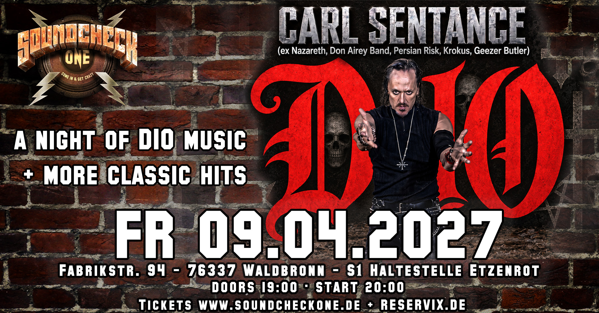 CARL SENTANCE – A Night of Dio & Rock Classics