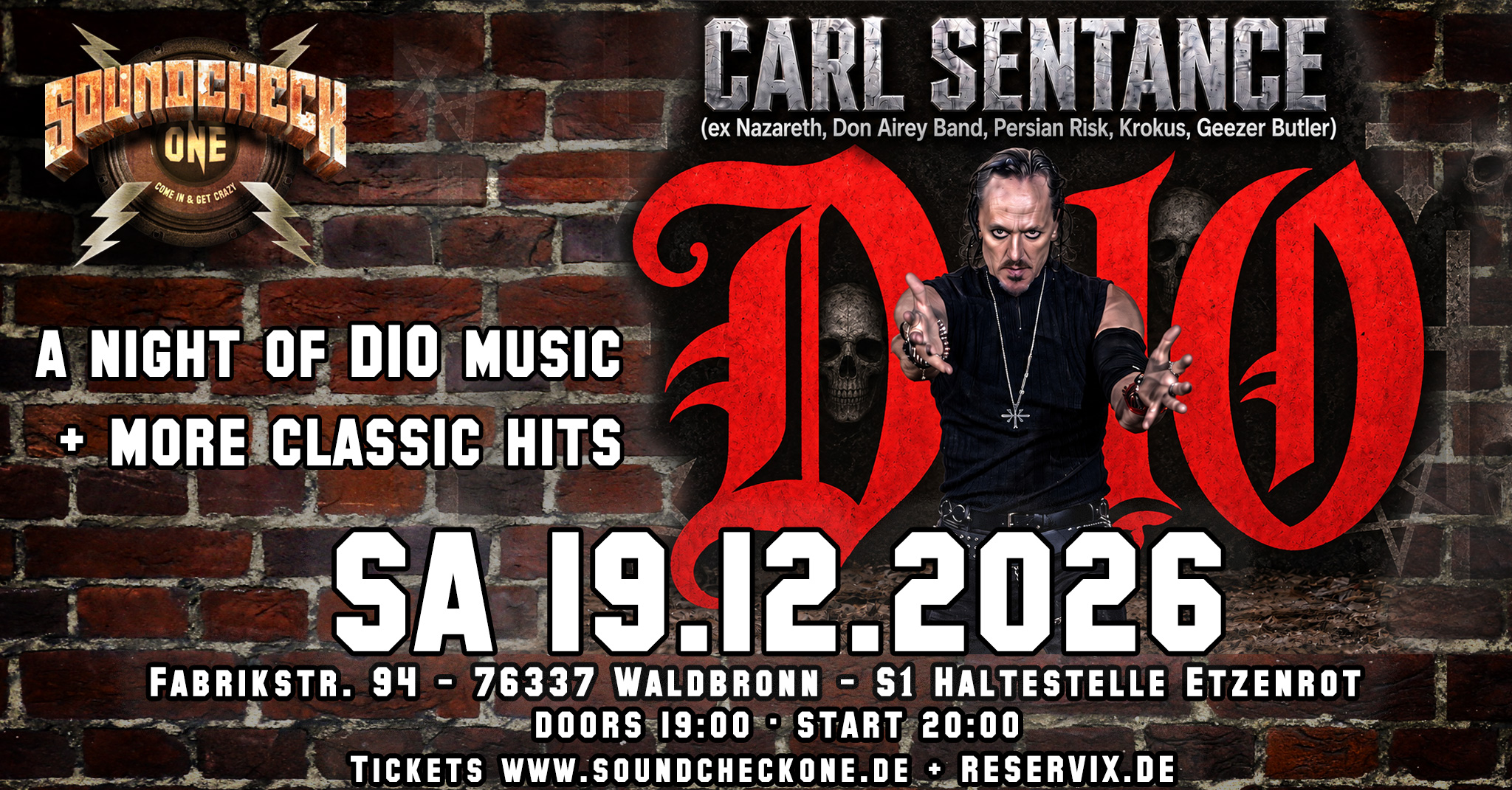 CARL SENTANCE – A Night of Dio & Rock Classics