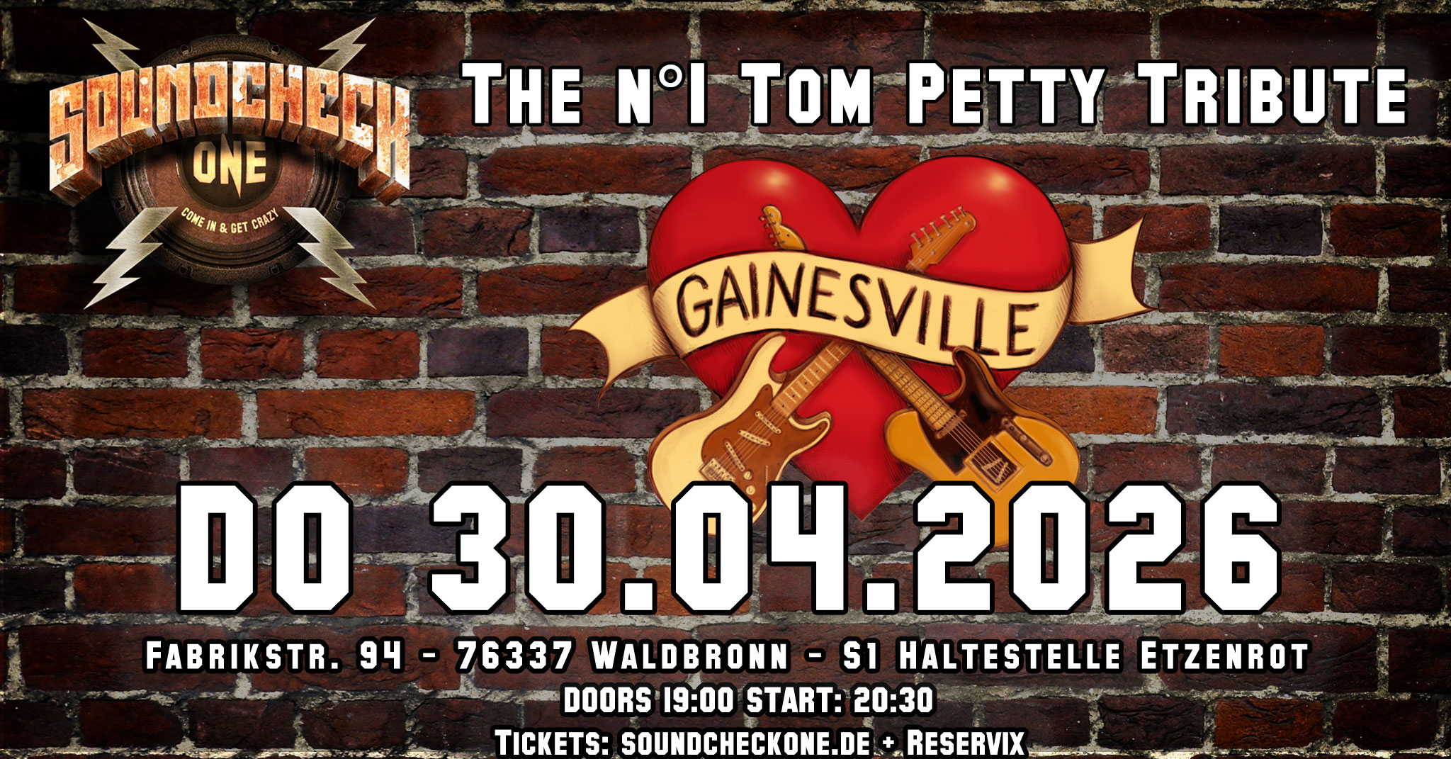 Gainesville - The N°1 Tom Petty Tribute
