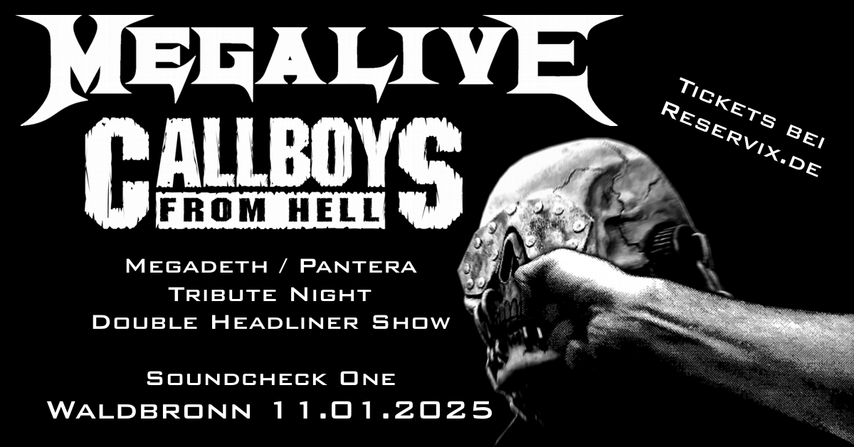 Callboys From Hell & Megalive : Tribute to Pantera + Megadeth