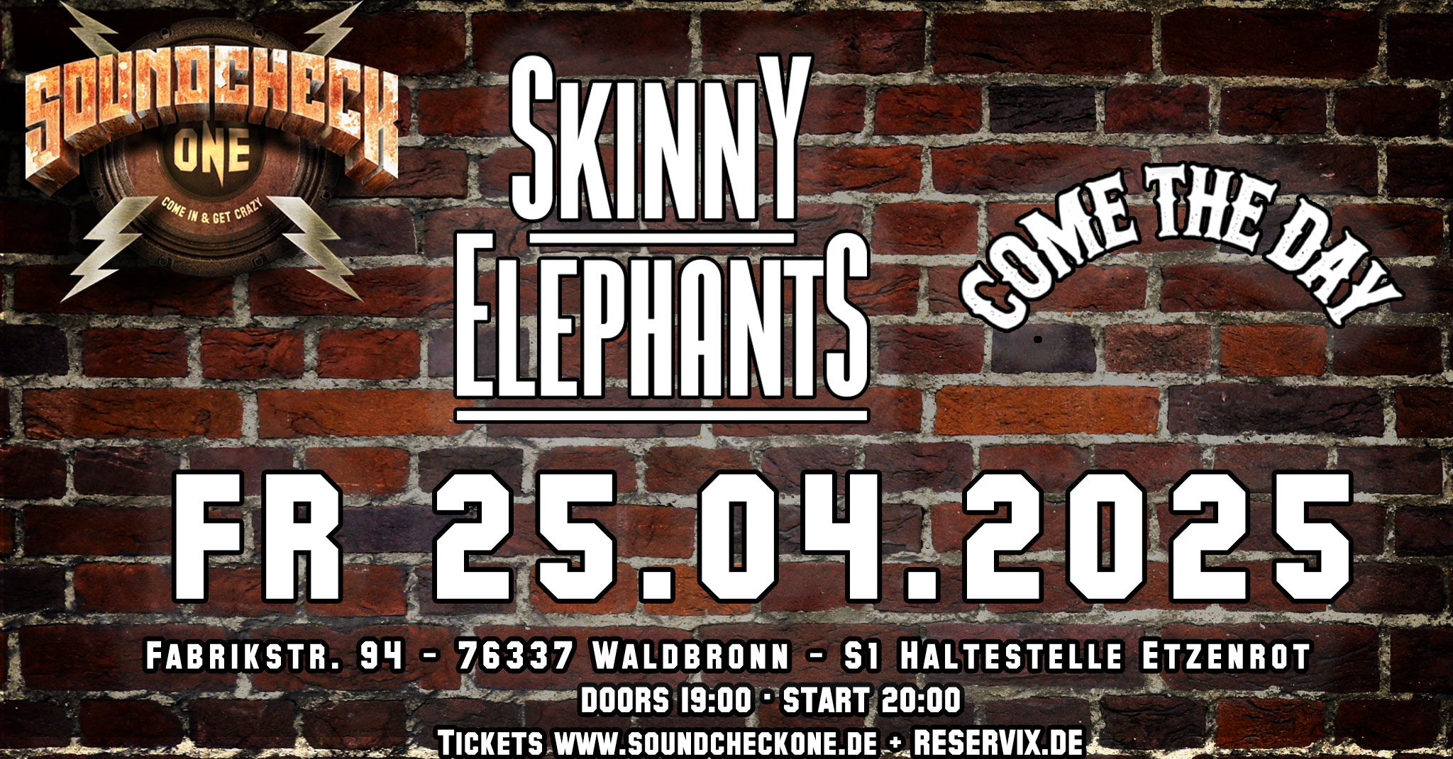 Skinny Elephants + Come The Day