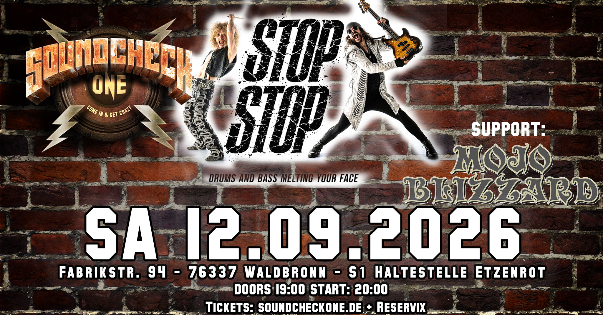 STOP STOP  – DRUMS & BASS MELTING YOUR FACE + Support: Mojo Blizzard